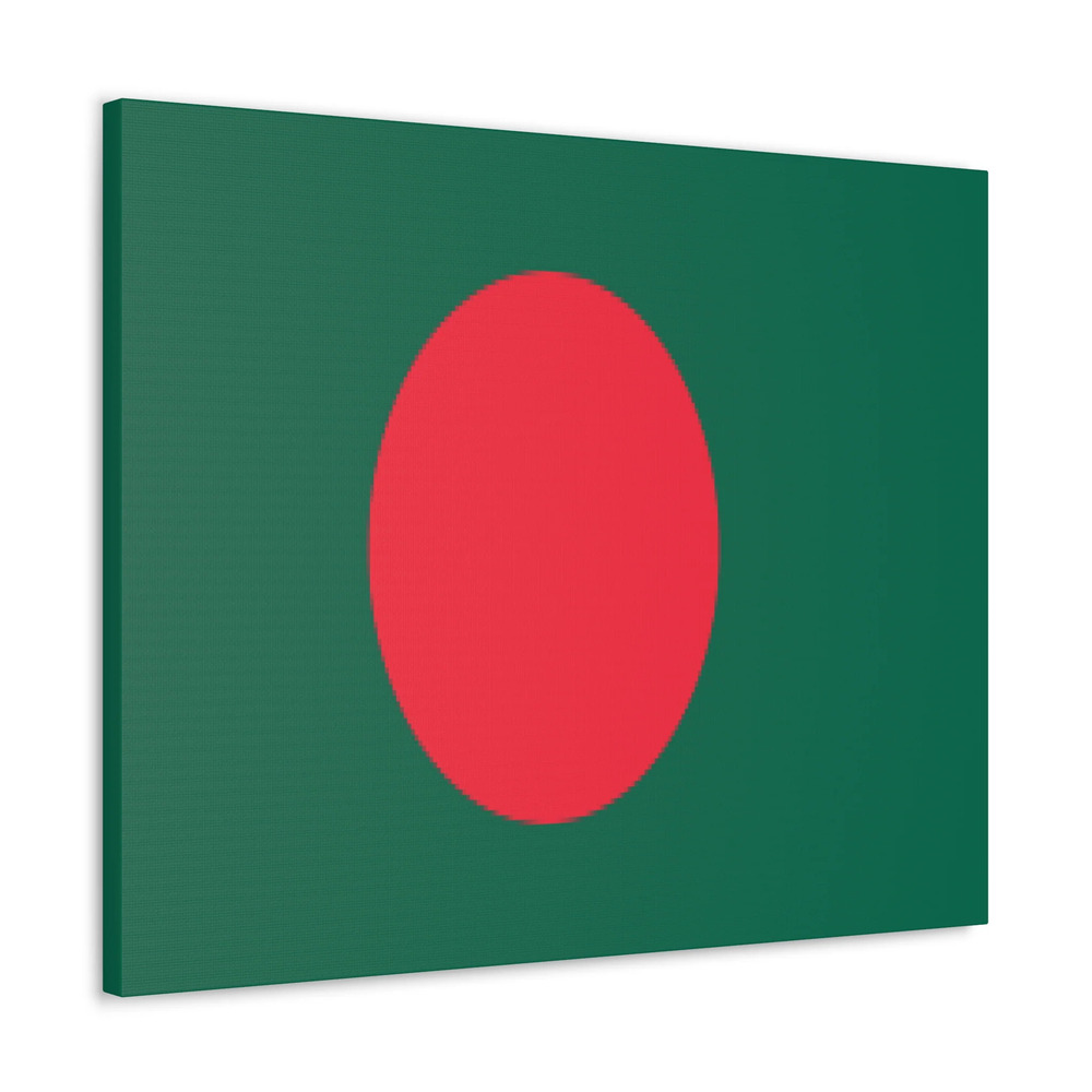 Bangladesh Country Flag Canvas Vibrant Wall Art Unframed Home Decor